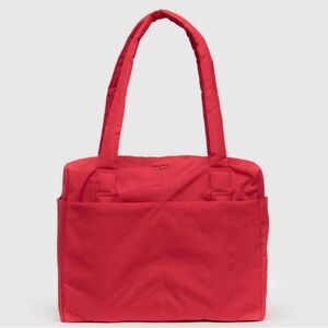BAGGU Small Cloud Carry-On Bag - Candy Apple Red Personal Item Size Travel Bag
